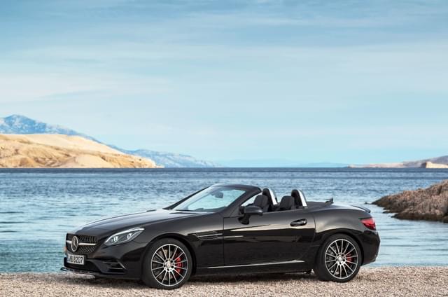 The SLC 43 is one of the few performance drop-tops in India, priced at Rs 79.42 lakh. Image - 18479